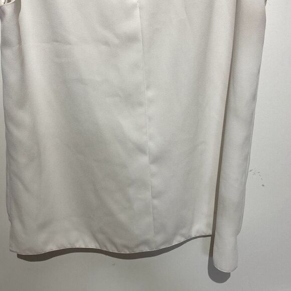 Zara Women's White High Neck Sleeveless Solid Blouse White Size Small - Picture 5 of 8